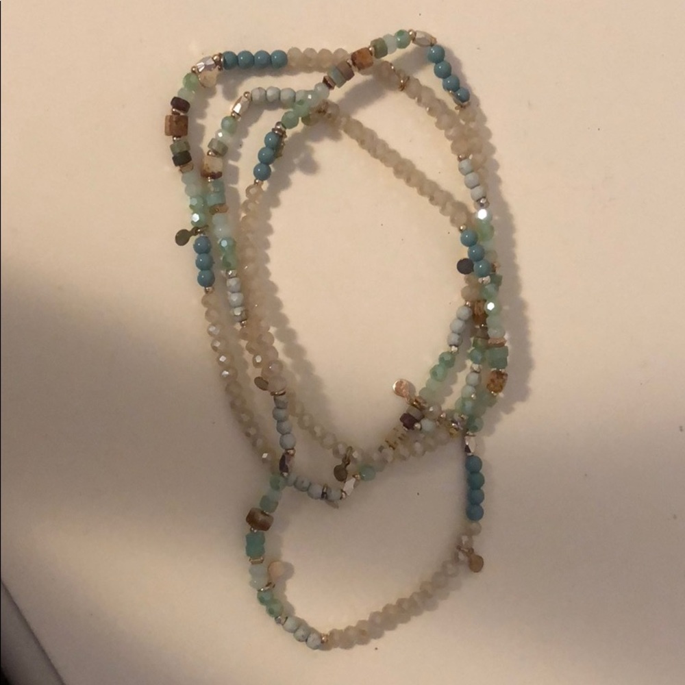 NWOT Lucky Brand Beaded Wrap Bracelet